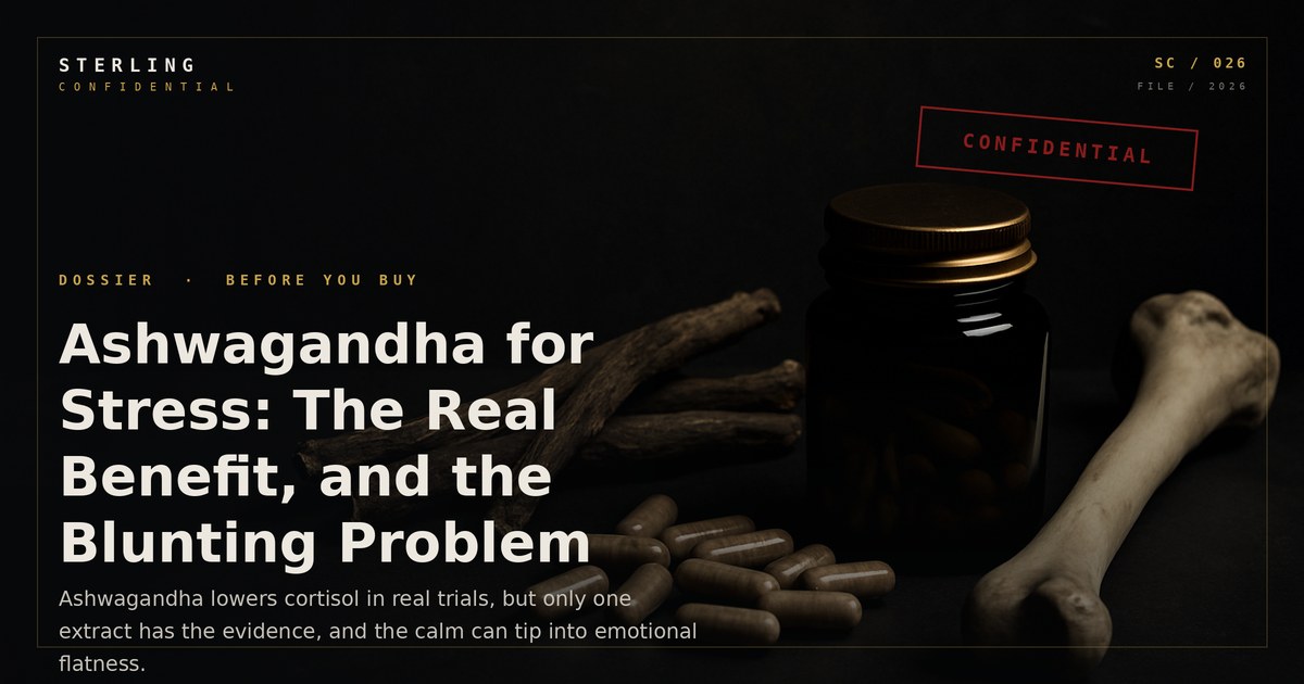 Ashwagandha for Stress: The Real Benefit, and the Blunting Problem