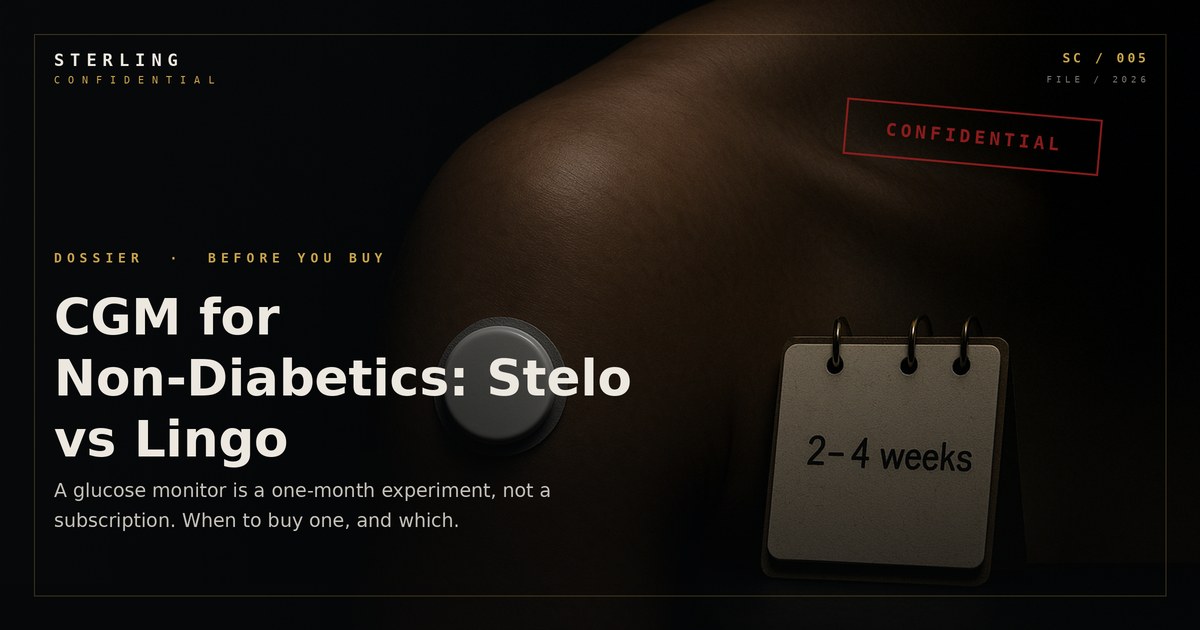 CGM for Non-Diabetics: Stelo vs Lingo, or Skip It?