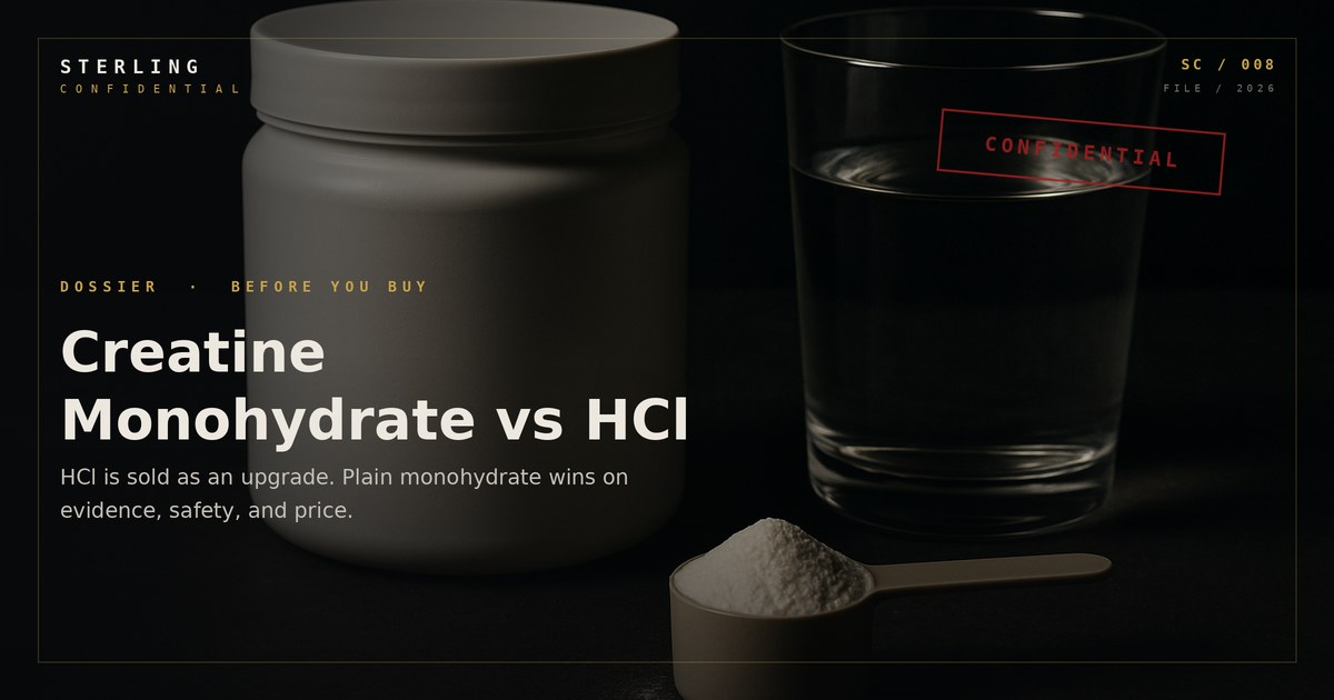 Creatine Monohydrate vs HCl: Which to Buy, and Why the Cheap One Wins