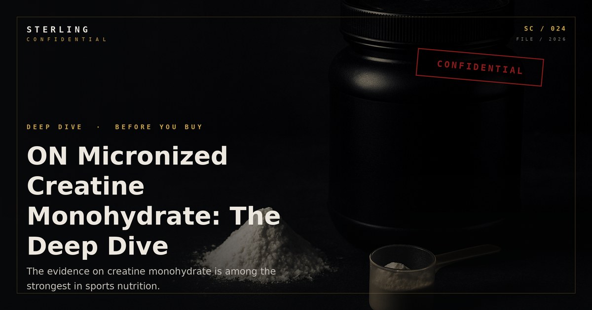 ON Micronized Creatine Monohydrate: The Deep Dive